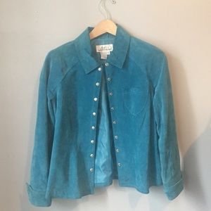 Vintage 100% suede leather jacket